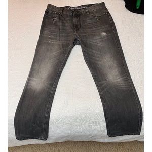 EUC! Calvin Klein slim straight jeans 36x30